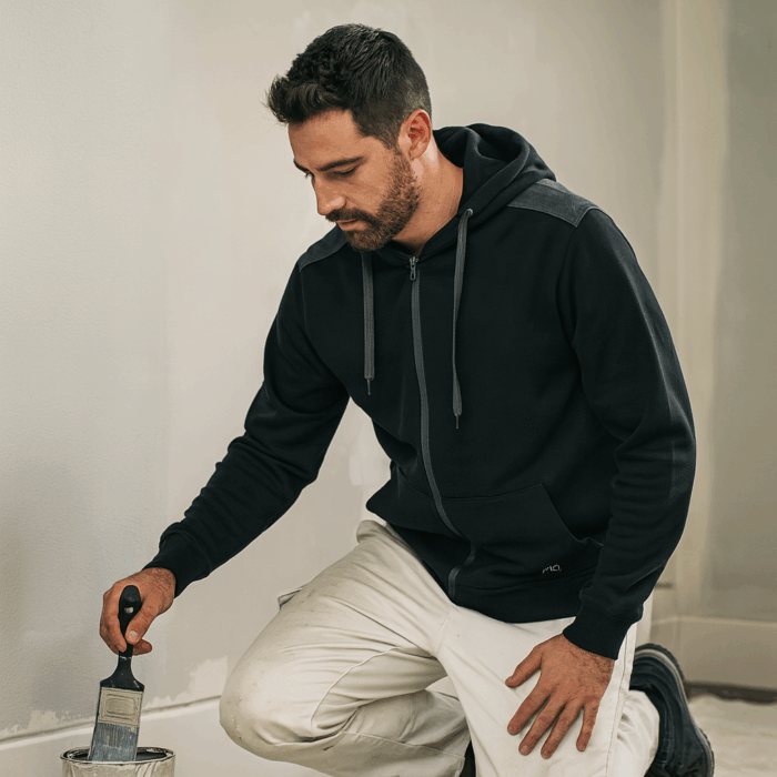 Men’s Full Zip Hoodie with Cordura