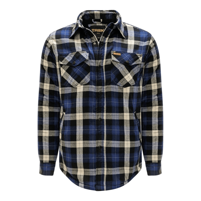 Men’s Flannel Jacket with Sherpa Lining